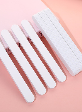 美甲抛光条双面白色5000目细腻细磨恢复光泽度打磨白面超细打蜡