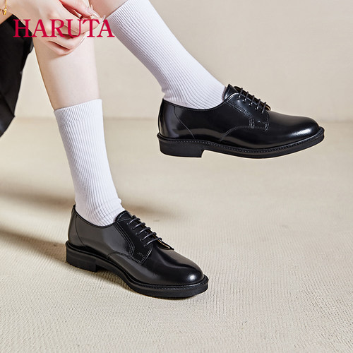 jk学生百搭布洛克制服鞋子