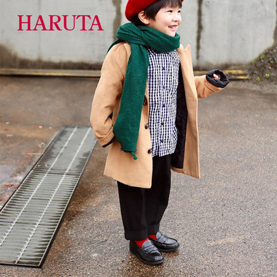 Haruta新款日本进口小码学生男女鞋4814黑色学院风JK制服鞋乐福鞋