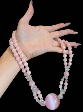 夜间玩伴 原创choker猫眼石口球小众女项链cosplay止咬器小狗派对