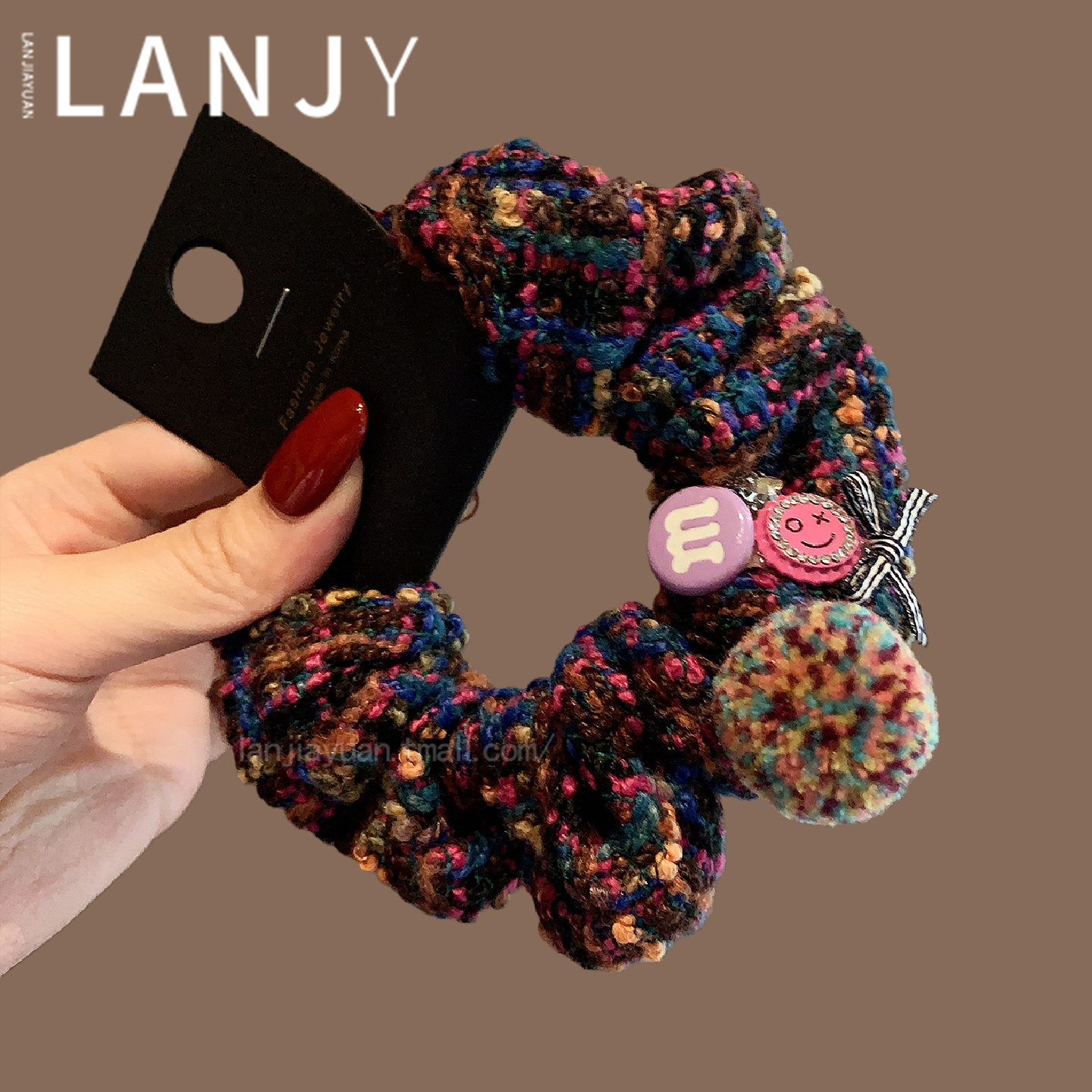 秋冬彩色毛线针织发圈韩系百搭扎发头绳高弹力不伤发肠圈发绳发饰,饰品/流行首饰/时尚饰品新,发饰,淘宝优惠券,粉丝福利购,淘宝优惠卷