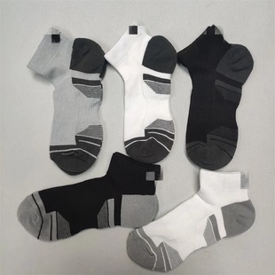 10双25元 男女加厚毛巾底纯棉运动袜中筒跑步袜篮球袜精英训练潮袜