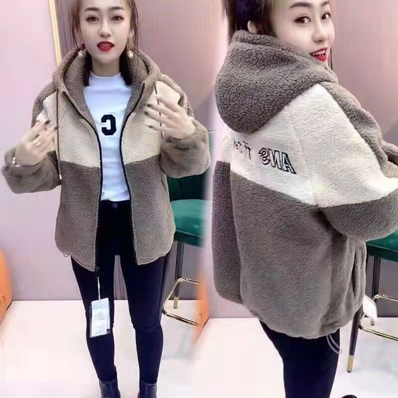 加厚颗粒绒外套女2026秋