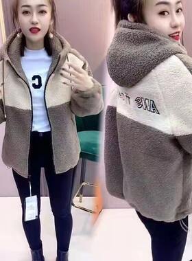加厚颗粒绒外套女2026秋