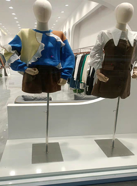 长方形异形白色烤漆地台网红直播模特婚纱墩子发光展示台底座定制