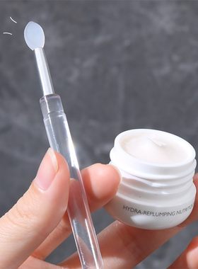 硅胶唇刷带盖便携唇膜刷润唇膏专用挖取勺迷你口红化妆小刷子防水