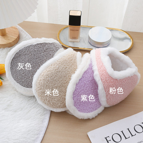 秋冬加绒加厚毛绒耳罩男女加大