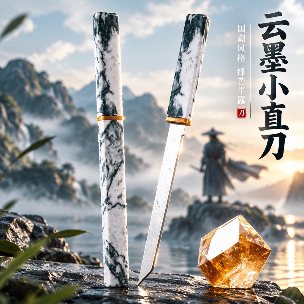 云墨水果刀家用小刀锋利高硬度