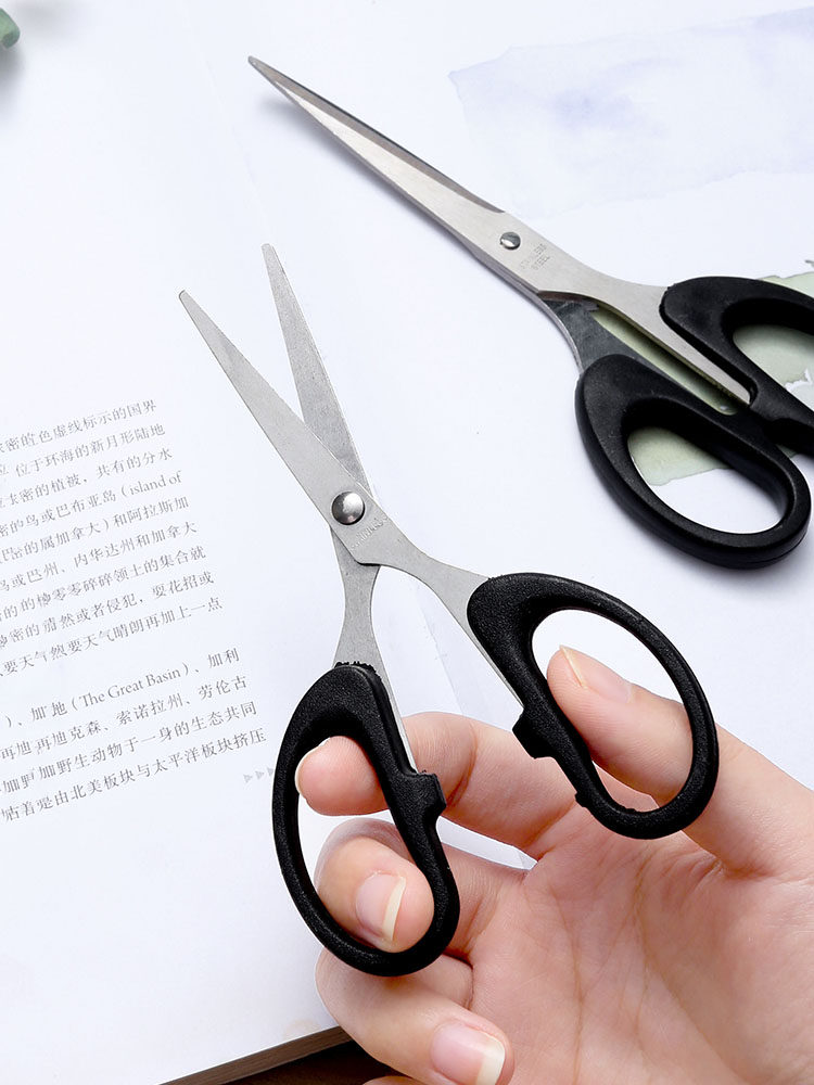 문구 가위 사무실 홈 주방 재봉 종이 가위 대형 중형 및 소형 실 절단 스테인레스 스틸 수제 미술 가위