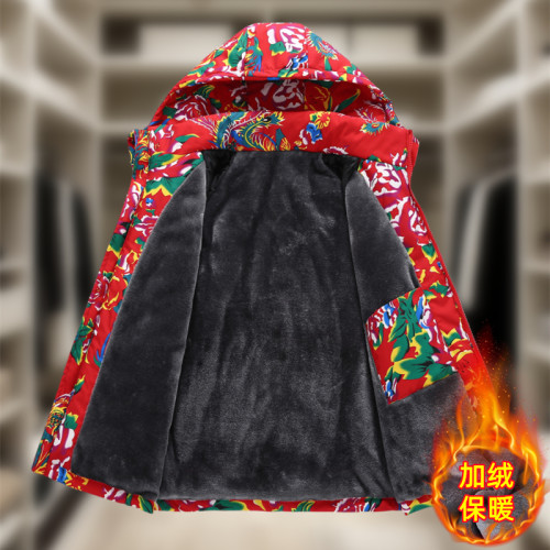 2025新款网红大花棉袄男女情侣款