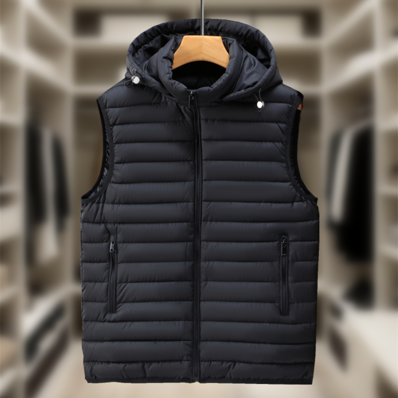 【可拆帽】轻薄款棉马甲男女同款