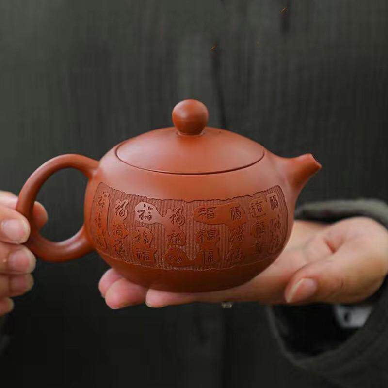 西施壶大小容量家用功夫茶具朱泥