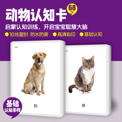 早教启蒙认知卡发育迟缓康复教具