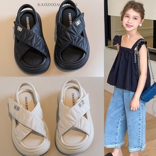 儿童休闲凉鞋 2024年夏季 新款 时尚 软底女童凉鞋 中大童小女孩沙滩鞋