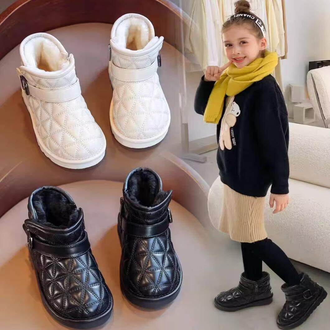 女童小香风雪地靴2025冬季新款男童防水棉鞋儿童加绒加厚防滑靴子,童鞋/婴儿鞋/亲子鞋,棉鞋,淘宝优惠券,粉丝福利购,淘宝优惠卷
