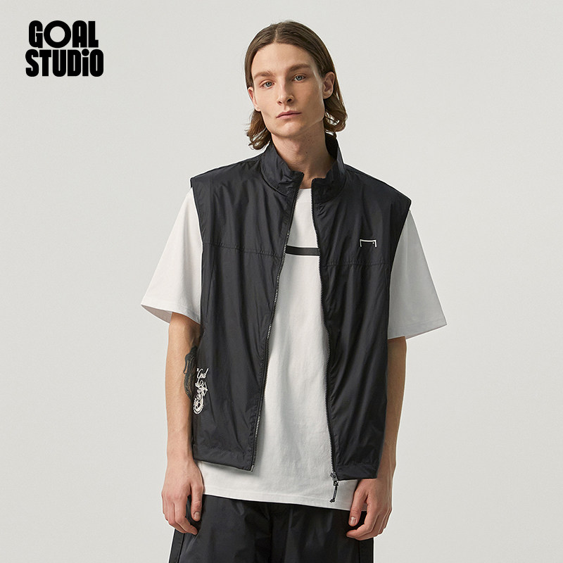 GOALSTUDIO春秋季马甲外套男女新款潮流上衣休闲无袖夹克背心男装,男装,常规马甲,淘宝优惠券,粉丝福利购,淘宝优惠卷