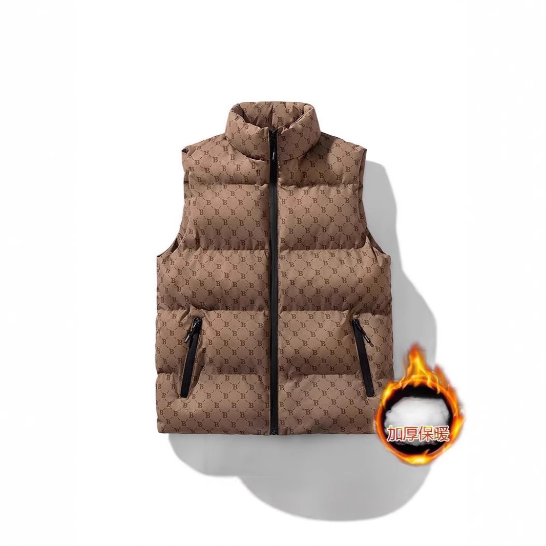 男士新款爆款棉衣马甲男秋冬季面包服棉服加厚保暖潮流上衣男外套