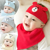 6个月新生婴幼儿空调胎帽 男宝宝囟门帽夏季 婴儿护卤门发带薄款