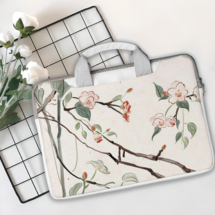 古画风笔记本手提电脑包适用M4苹果macbookpro13.3华为matebookd16内胆包联想小新air14寸女拯救者15.6保护套