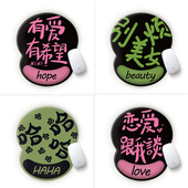 文字系护腕鼠标垫手腕垫加厚防滑记忆棉滑鼠垫笔记本电脑键盘手托