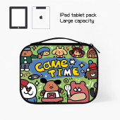 卡通插画平板收纳包ipad10适用苹果10.9小米华为matepad11电脑Pro12.9寸手提携带e内胆air4键盘袋mini6保护套