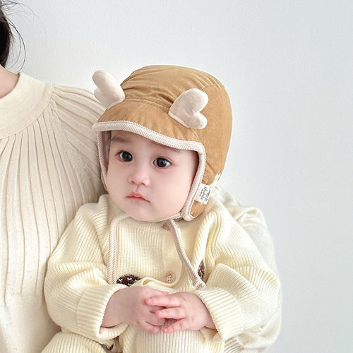 婴儿帽子冬季可爱超萌小童加厚