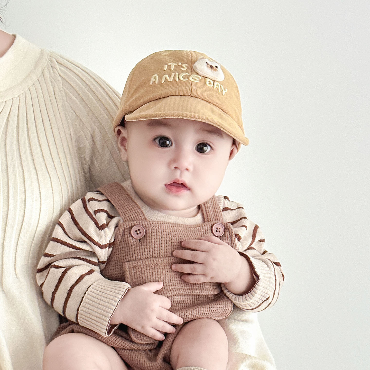 婴儿帽子秋冬款可爱超萌幼儿小熊