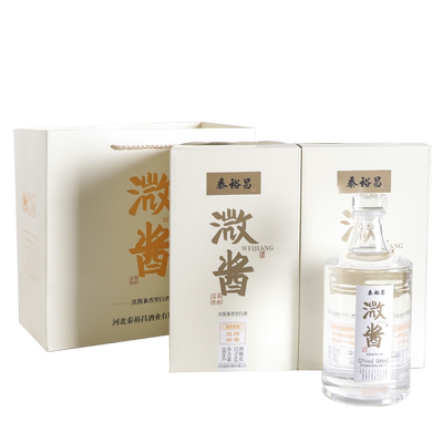 泰裕昌溦酱酒白酒整箱6瓶收藏送礼用酒52度浓酱兼香型纯食酒盒装