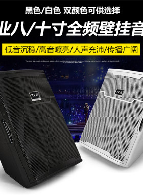 专业无源8/10寸挂壁式书架会议室音响教学背景音乐培训舞蹈音箱