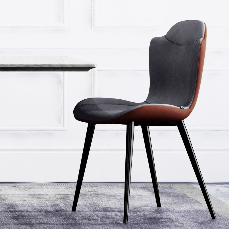 和顿设计师款餐椅意式极简别墅客厅餐桌椅子高端轻奢家用高级感