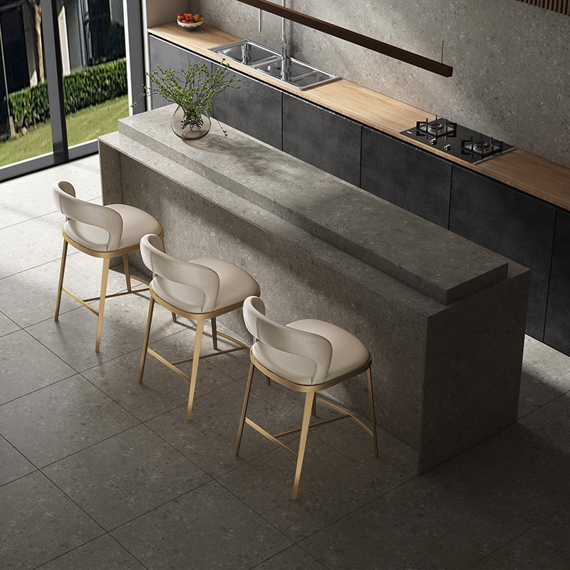 和顿 镂空吧台椅 设计师款高脚吧台凳酒吧椅欧式现代简约轻奢771