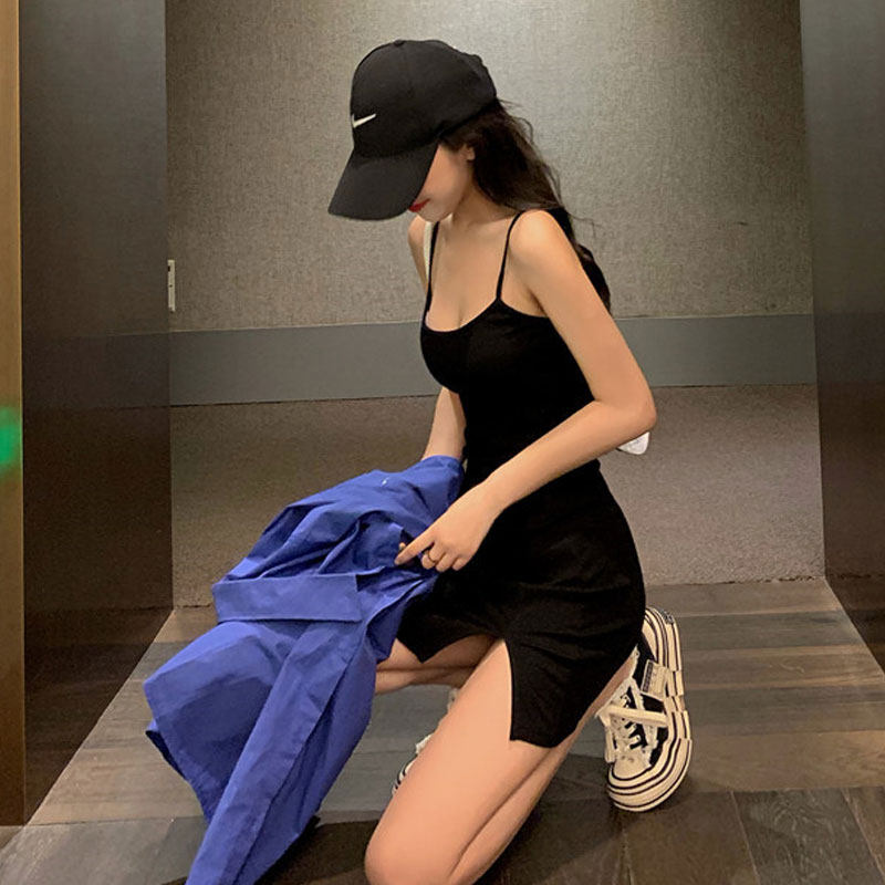 黑色开叉吊带打底连衣裙女2020年春夏季新款修身收腰显瘦气质短裙在类目 3C数码配件, 电子元器件市场, IC集成电路/电机, IC集成电路中 - 来自Buy2taobao.com提供专业的淘宝代购服务