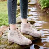 外穿防水鞋 休闲时尚 套防滑可爱短筒雨靴晴雨水靴厨房 女士四季 雨鞋