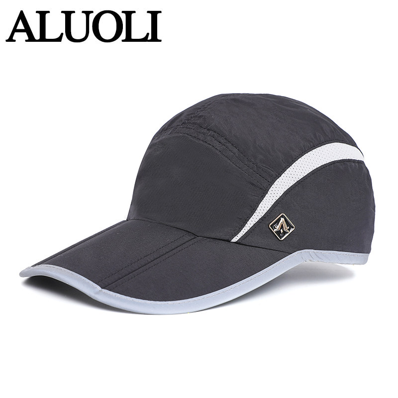 太阳帽男款可折叠防晒夏天帽子速干棒球帽薄款透气鸭舌帽女遮阳帽