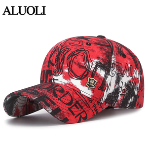 高端涂鸦帽子男美式棒球帽女2025新款秋冬显脸小时尚潮流防晒遮阳