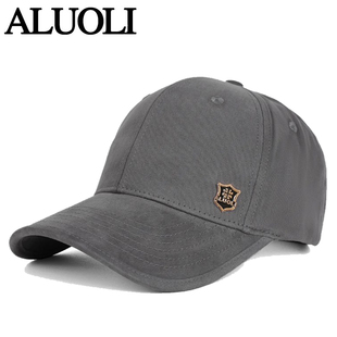 大头围棒球帽男加大加深顶帽子秋冬季水洗磨毛鸭舌帽宽帽檐显脸小