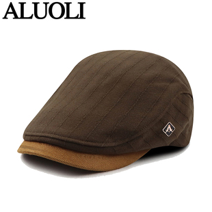 男士帽子秋冬2025新款贝雷帽高端品牌鸭舌帽女休闲百搭痞帅前进帽