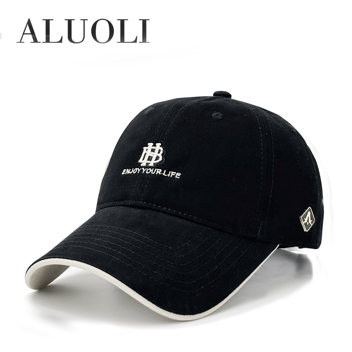 阿萝璃帽子男款潮牌棒球帽春夏季刺绣防晒鸭舌帽女时尚潮流遮阳帽