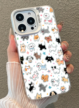 像素猫狗适用华为nova15手机壳mate80Promax高级pura70小众60/50可爱40Pro创意30e男p女14彩银13套12/11/10/9