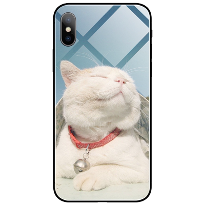 苹果图案英短蓝猫美短小猫手机壳