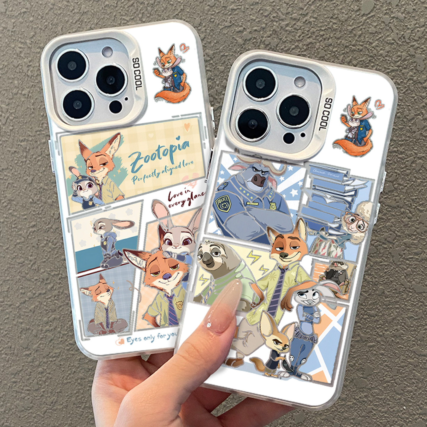 尼克狐朱迪彩银适用小米手机壳