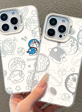 可爱哆啦A梦适用iQOO15手机壳neo10Pro+叮当猫z9turbo一加13T搞怪12男11R蓝胖子7彩银8动漫6se女1+ace5至尊3v