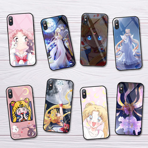 美少女战士苹果12手机壳8月野兔iPhone11华为p30套p40pro荣耀30动漫nova7玻璃vivo可爱oppo水冰月小米10露娜x