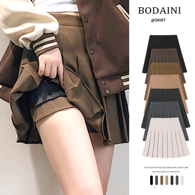 帛代妮短裙百褶裙学院风A字版型