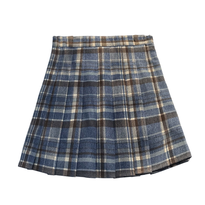 高腰小个子学生半身裙