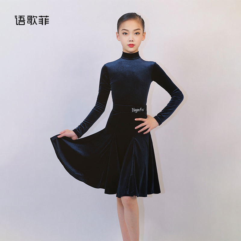 语歌菲拉丁舞秋冬长袖规定服