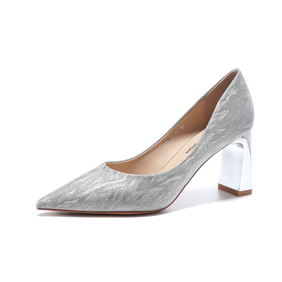 高跟鞋7777D高跟鞋女浅口单鞋