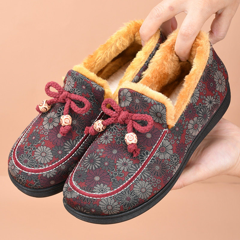 棉鞋女冬季新款中老年平底妈妈鞋加绒保暖老北京棉鞋棉靴,女鞋,棉鞋,淘宝优惠券,粉丝福利购,淘宝优惠卷