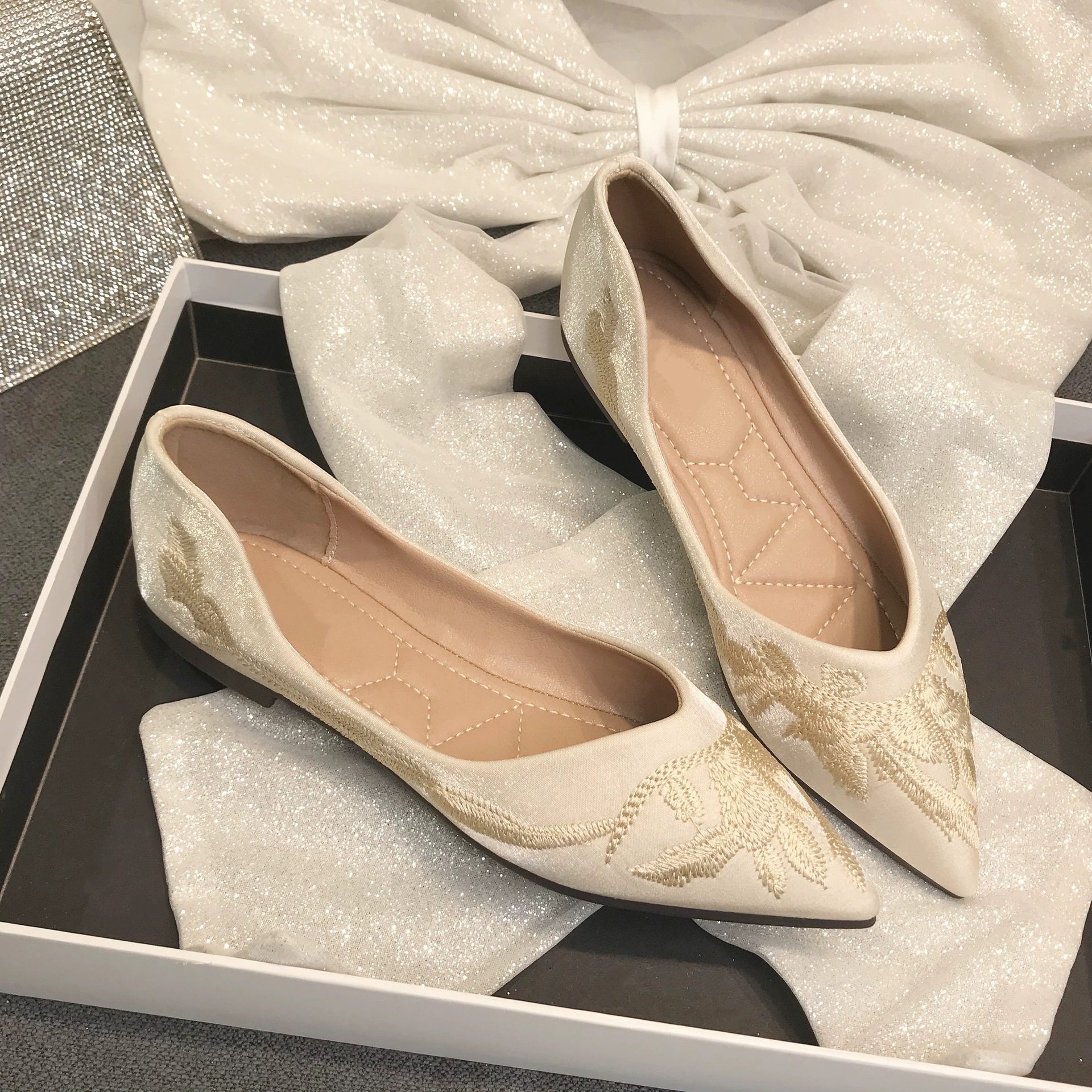 国风单鞋女2026夏季新款复古新中式平底鞋汉服刺绣旗袍鞋软底船鞋,女鞋,浅口单鞋,淘宝优惠券,粉丝福利购,淘宝优惠卷