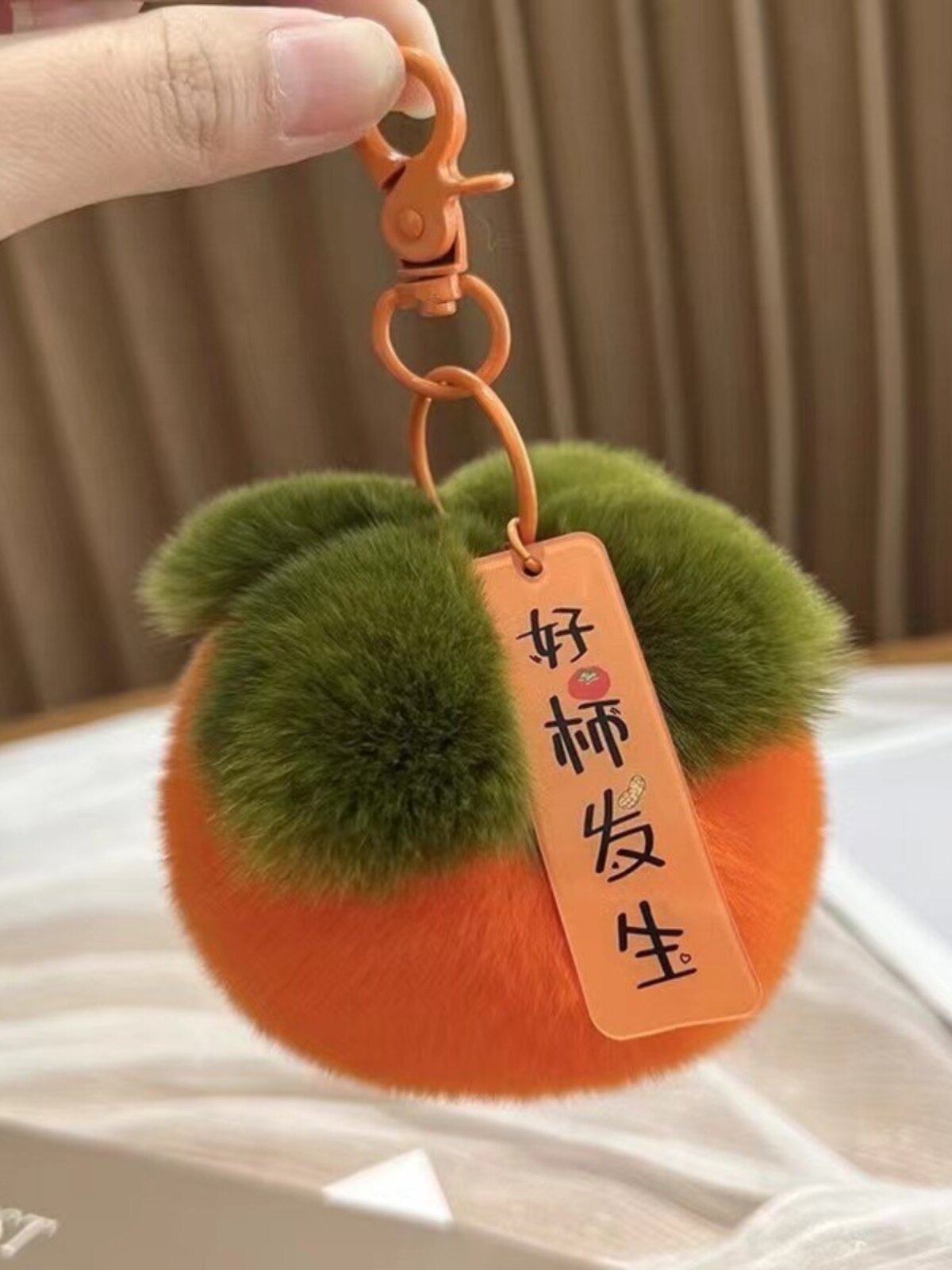 모조 렉스 토끼 머리 좋은 감 작은 감 펜던트 물건 RUYI 감 RUYI 플러시 가방 펜던트 키 체인 발생